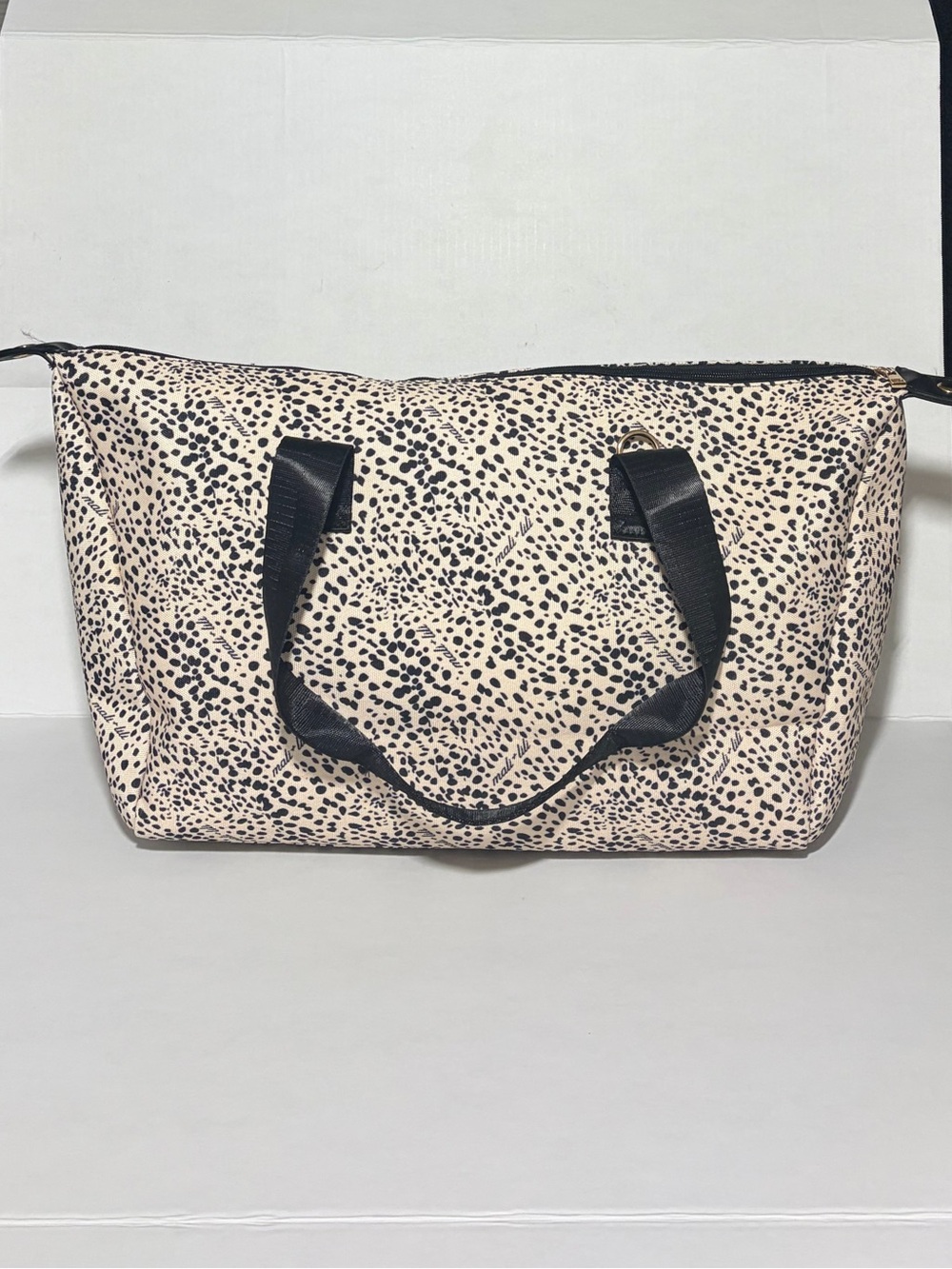 Mali + Lili Leopard Crossbody Duffel Bag